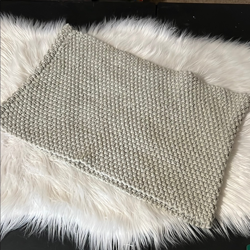 Cabi gray blue knit infinity scarf